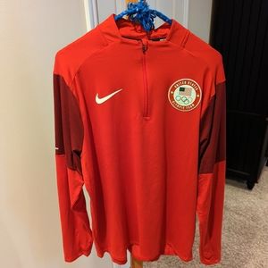 Nike Running USA Olympic Team Quarter Zip - Men's Large